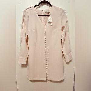 Club Monaco Pink Sheath Dress with Long Cuffed Sleeves